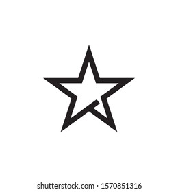 Abstract star icon design template vector isolated