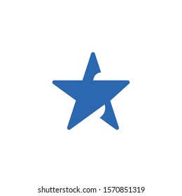 Abstract star icon design template vector isolated