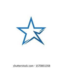 Abstract star icon design template vector isolated