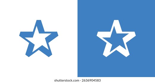 Abstract Star Icon Logo Design