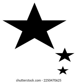 Abstract Star Icon Symbol Isolated Object Logo Design Rating Element Vector Illustration  