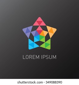 abstract star logo