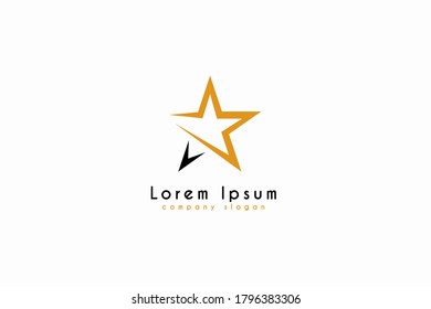 Abstract Star logo design. Colorful Vector Star logo