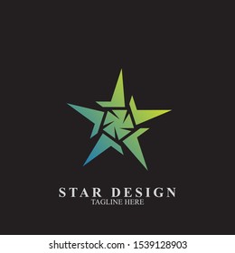 Abstract star logo design. Icon star vector template