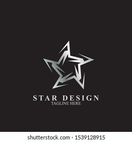 Abstract star logo design. Icon star vector template
