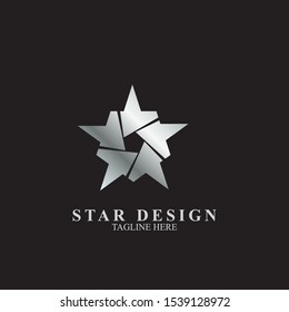 Abstract star logo design. Icon star vector template