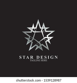 Abstract star logo design. Icon star vector template