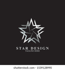 Abstract star logo design. Icon star vector template