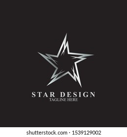Abstract star logo design. Icon star vector template