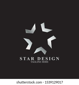 Abstract star logo design. Icon star vector template