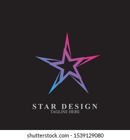 Abstract star logo design. Icon star vector template