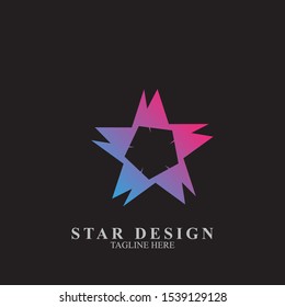 Abstract star logo design. Icon star vector template