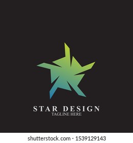 Abstract star logo design. Icon star vector template