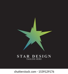 Abstract star logo design. Icon star vector template