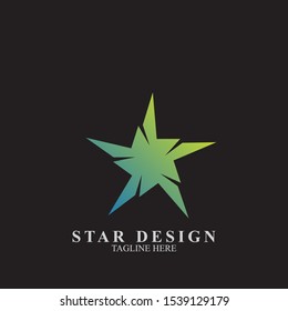 Abstract star logo design. Icon star vector template