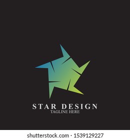 Abstract star logo design. Icon star vector template