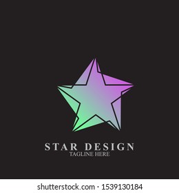 Abstract star logo design. Icon star vector template