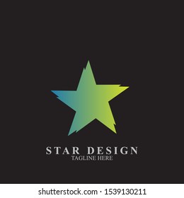 Abstract star logo design. Icon star vector template