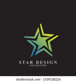 Abstract star logo design. Icon star vector template