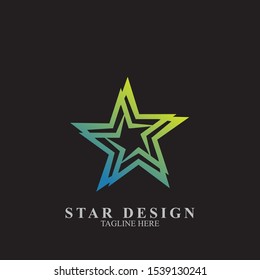 Abstract star logo design. Icon star vector template
