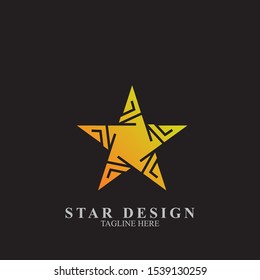 Abstract star logo design. Icon star vector template