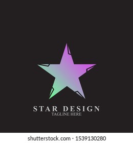 Abstract star logo design. Icon star vector template