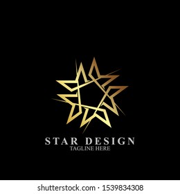 Abstract star logo design. Icon star vector template