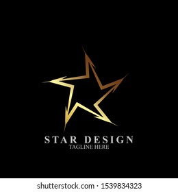 Abstract star logo design. Icon star vector template
