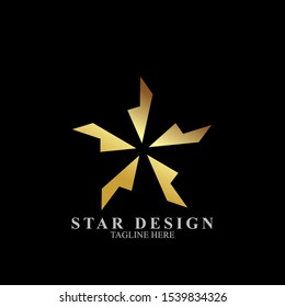 Abstract star logo design. Icon star vector template