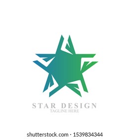 Abstract star logo design. Icon star vector template