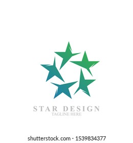 Abstract star logo design. Icon star vector template