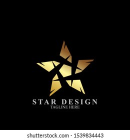 Abstract star logo design. Icon star vector template