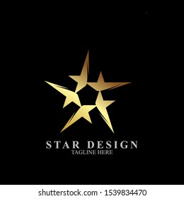 Abstract star logo design. Icon star vector template