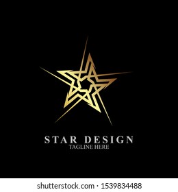 Abstract star logo design. Icon star vector template