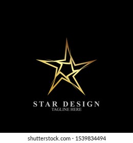 Abstract star logo design. Icon star vector template