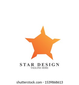 Abstract star logo design. Icon star vector template