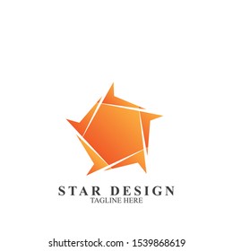 Abstract star logo design. Icon star vector template