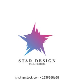 Abstract star logo design. Icon star vector template