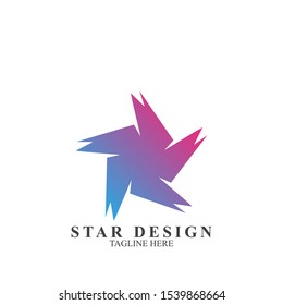 Abstract star logo design. Icon star vector template