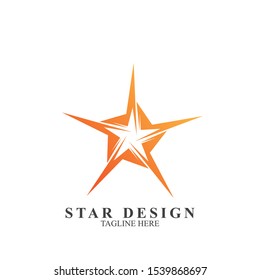 Abstract star logo design. Icon star vector template
