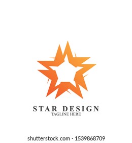 Abstract star logo design. Icon star vector template