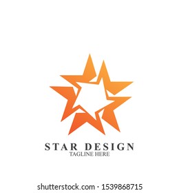 Abstract star logo design. Icon star vector template