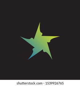 Abstract star logo design. Icon star vector template