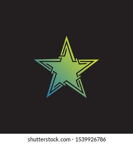 Abstract star logo design. Icon star vector template