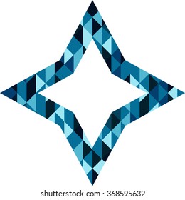 Abstract Star Logo Design . Modern Icon. Vector.