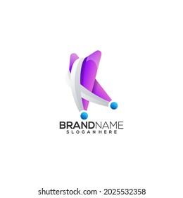 abstract star logo design template premium Vector