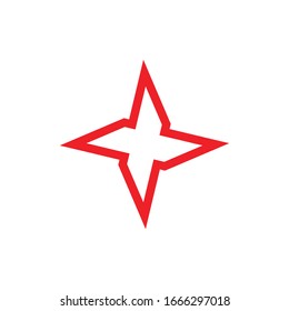 Abstrakte Star-Logo-Design-Vektorillustration