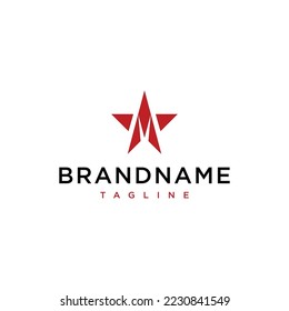Abstract star logo design vector template