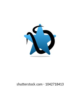 Abstract star logo and icon design template