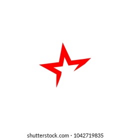 Abstract star logo and icon design template